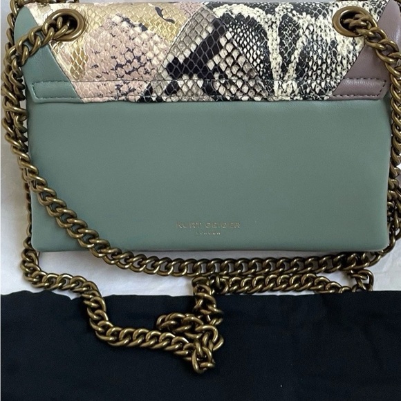 Kurt Geiger Mini Kensington X Multicolor Snake Print Shoulder Bag - Picture 10 of 11